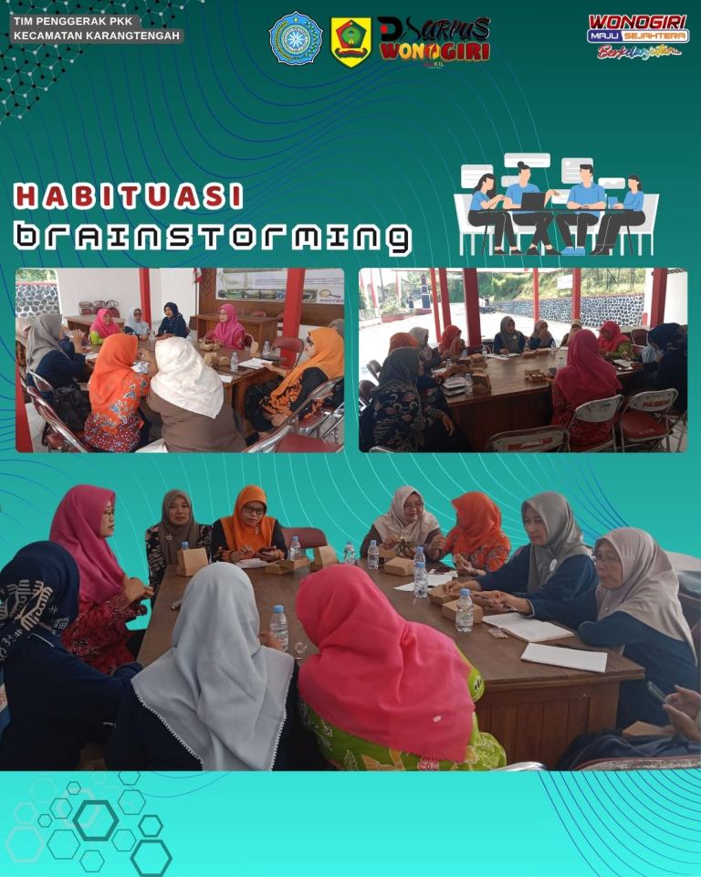 Habituasi Brainstorming dalam Rapat Koordinasi Pengurus Tim Penggerak PKK Kecamatan Karangtengah