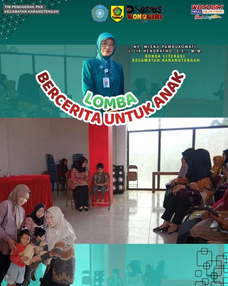 Dorong Literasi di Lingkungan Keluarga - TP PKK Desa Karangtengah Adakan Lomba Bercerita Untuk Anak