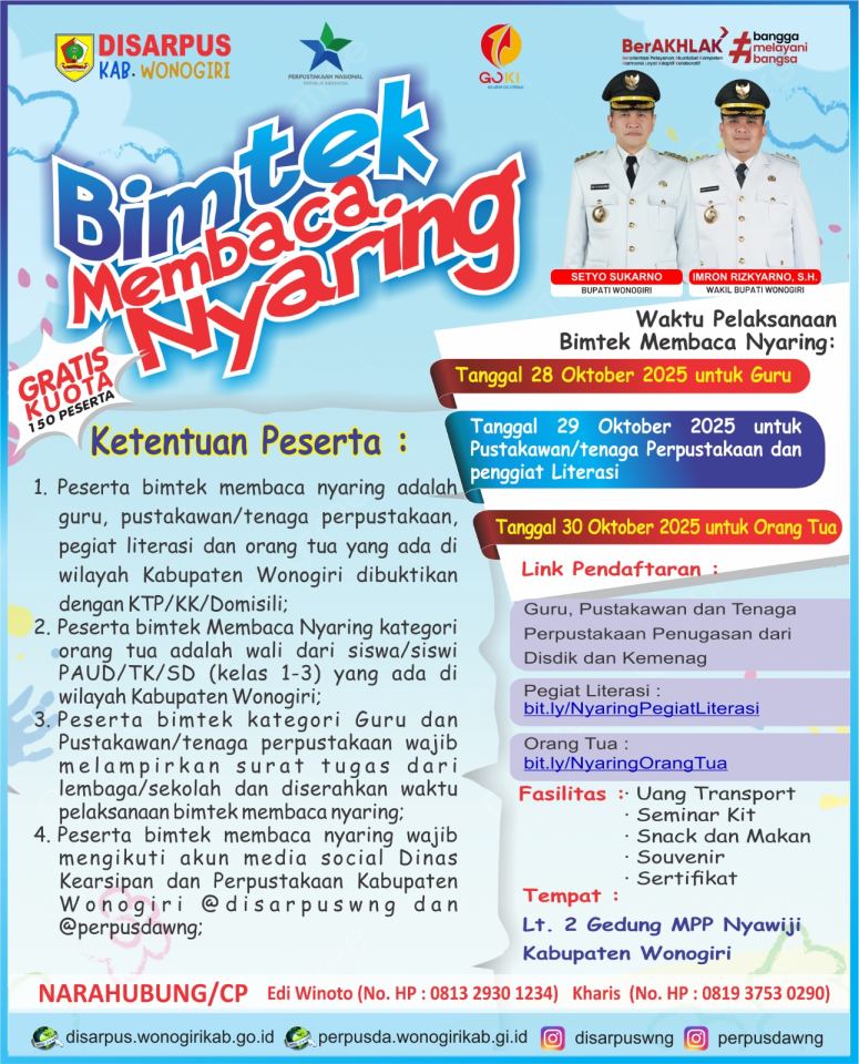 Ayo Ikuti Bimtek Membaca Nyaring: Langkah Kecil Menumbuhkan Generasi Literat