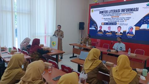 BIMTEK LITERASI INFORMASI 2026 RESMI DIBUKA, 50 PUSTAKAWAN DAN TENAGA PERPUSTAKAAN IKUTI PELATIHAN HARI PERTAMA