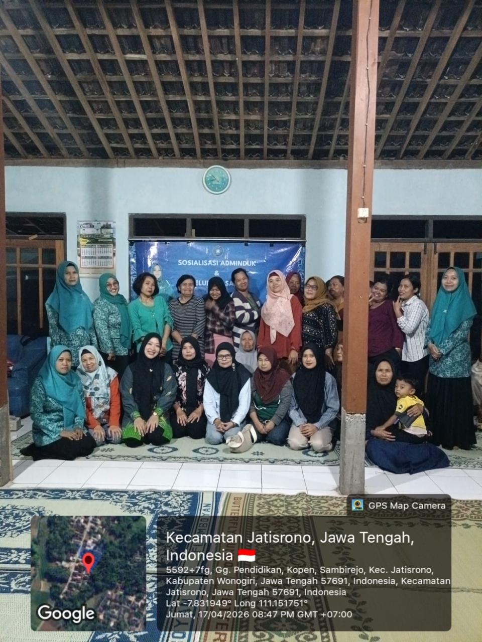 Bunda Literasi Kecamatan Jatisrono Hadiri Sosialisasi GENDUK PKK dan TELUNJUK SAKTI di Desa Sambirejo