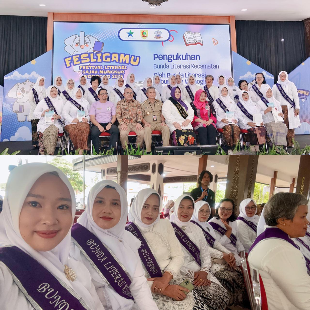 Pengukuhan Bunda Literasi Kecamatan dalam Festival Literasi Gajah Mungkur (FESLIGAMU)