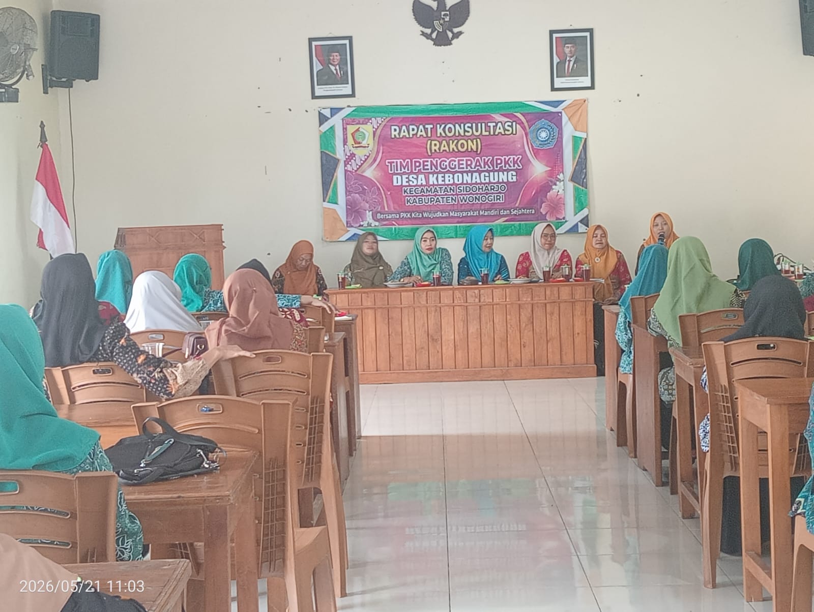 Sosialisasi Genduk PKK Wonogiri Bersama TP PKK Desa Kebonagung