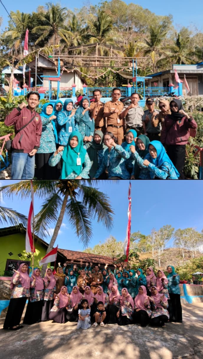 Bunda Literasi Kecamatan Paranggupito Dampingi Penilaian HATINYA PKK Dusun Gebang Desa Johunut Melalui Zoom Meeting