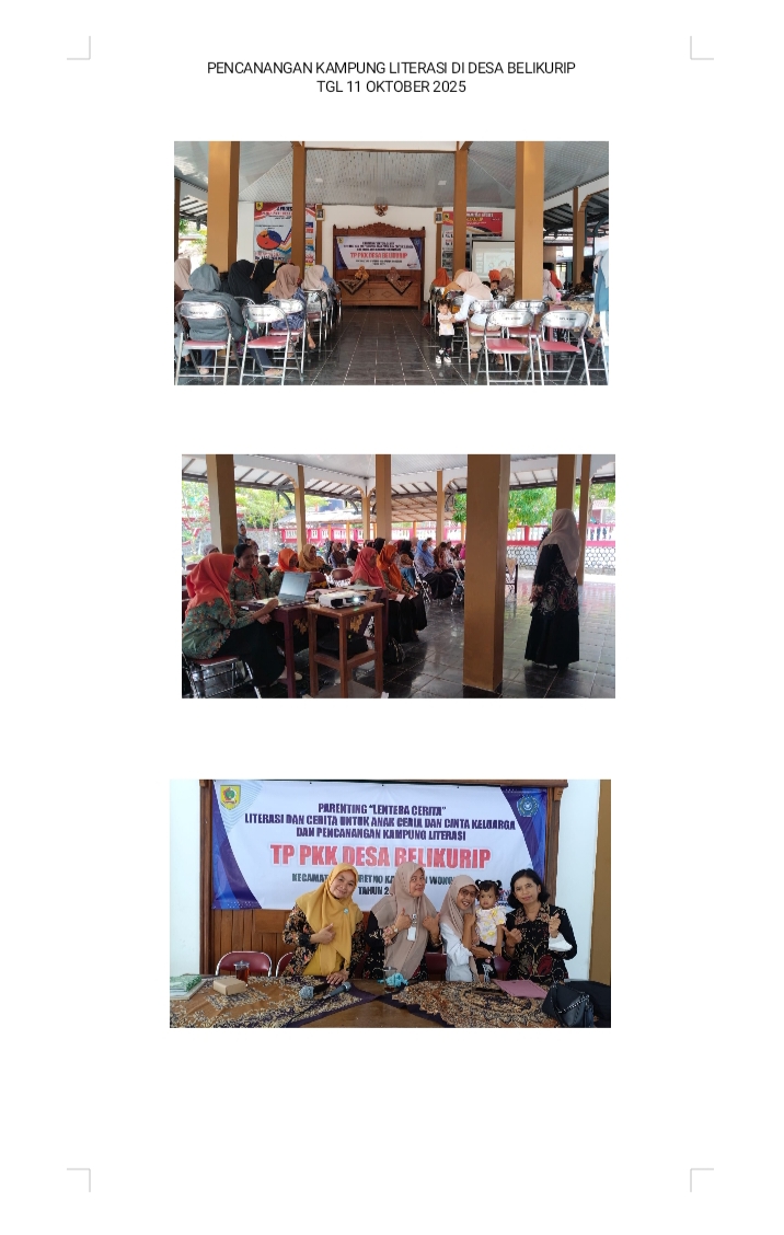 Penguatan Budaya Membaca dan Cerita untuk Keluarga di Desa Belikurip