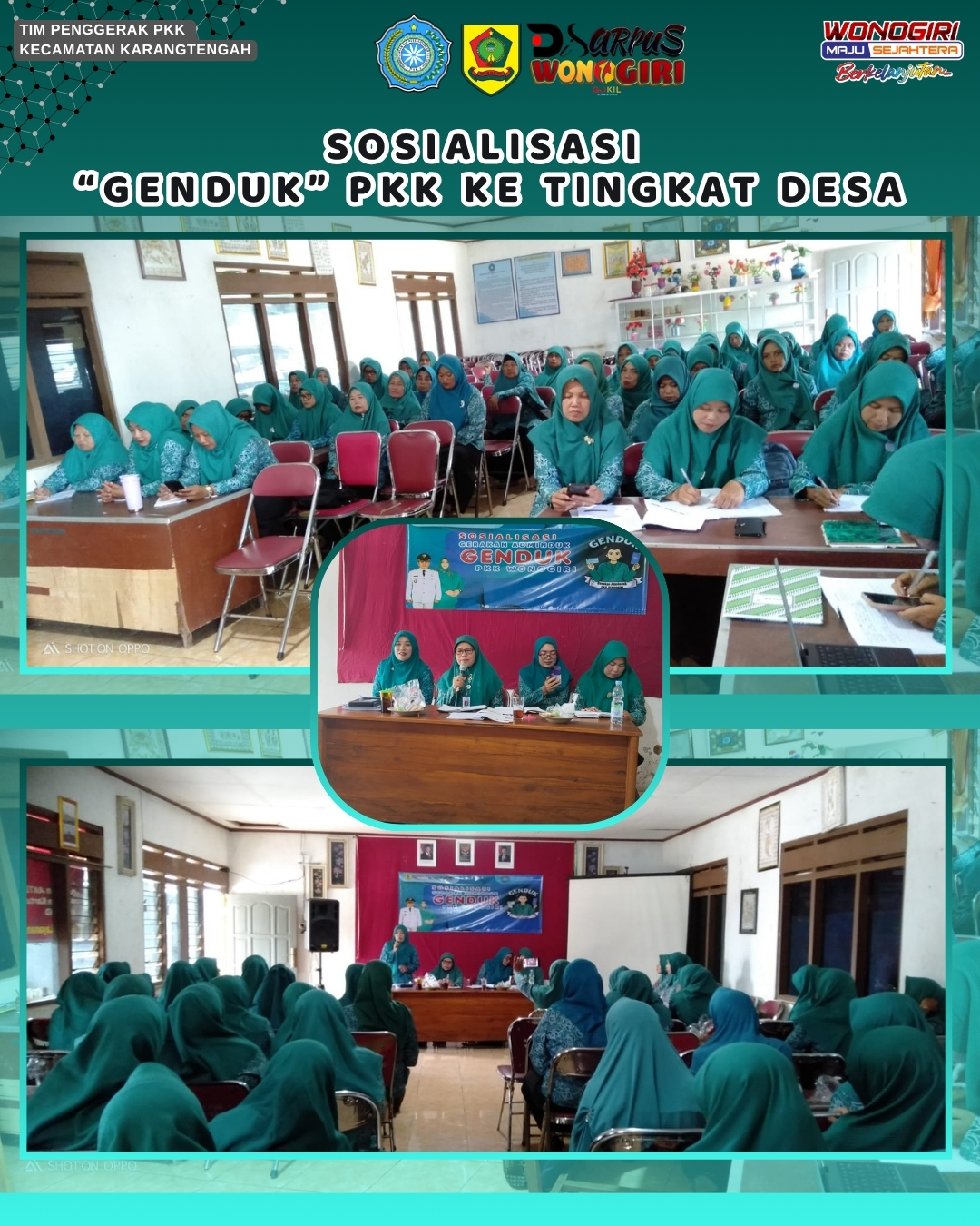 Dorong Percepatan Capaian Identitas Kependudukan Digital (IKD) – TP PKK Kecamatan Karangtengah Gencarkan Sosialisasi GENDUK PKK ke Tingkat Desa