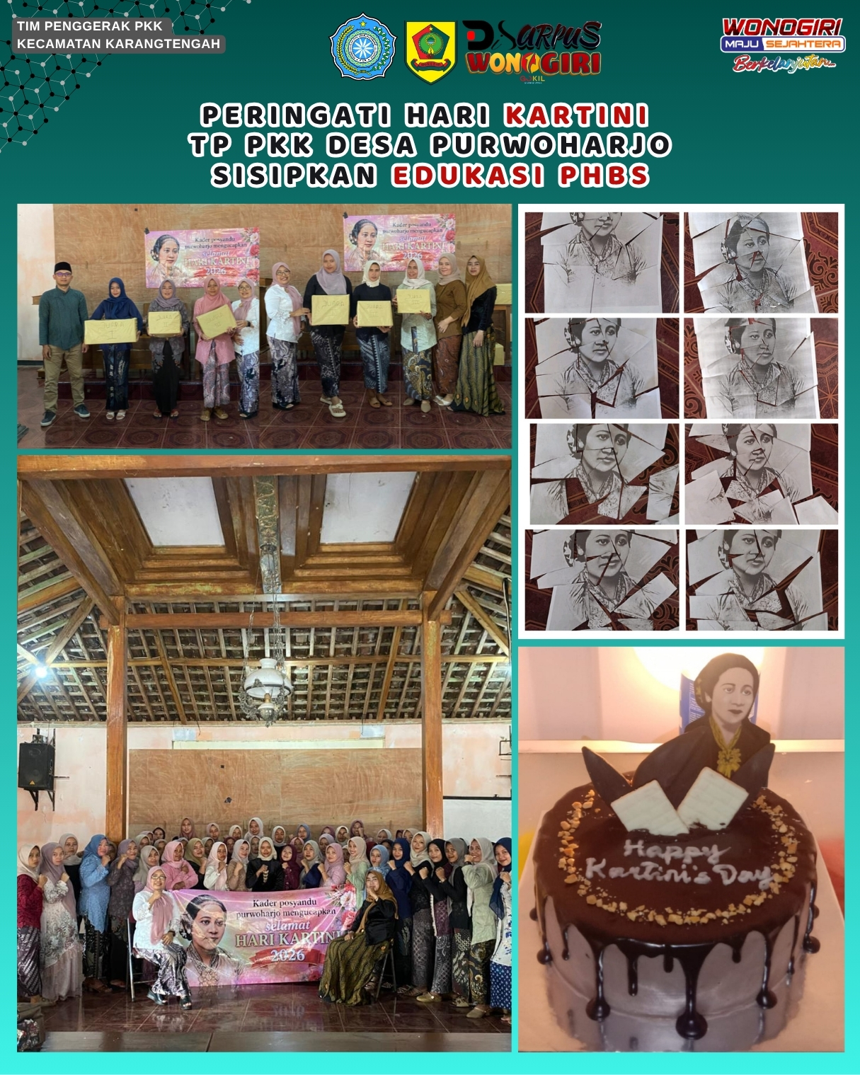 Peringati Hari Kartini – TP PKK dan Kader Posyandu Desa Purwoharjo Sisipkan Edukasi PHBS