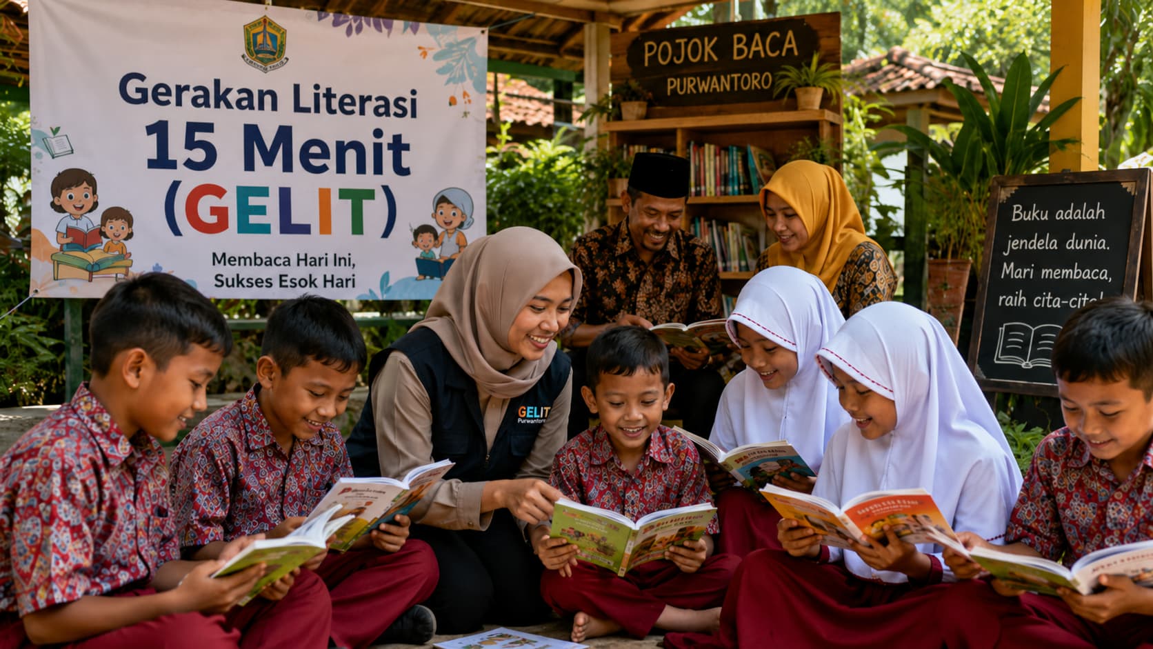 Di mulai dari GELIT, Purwantoro Menyalakan Gerakan Literasi Anak