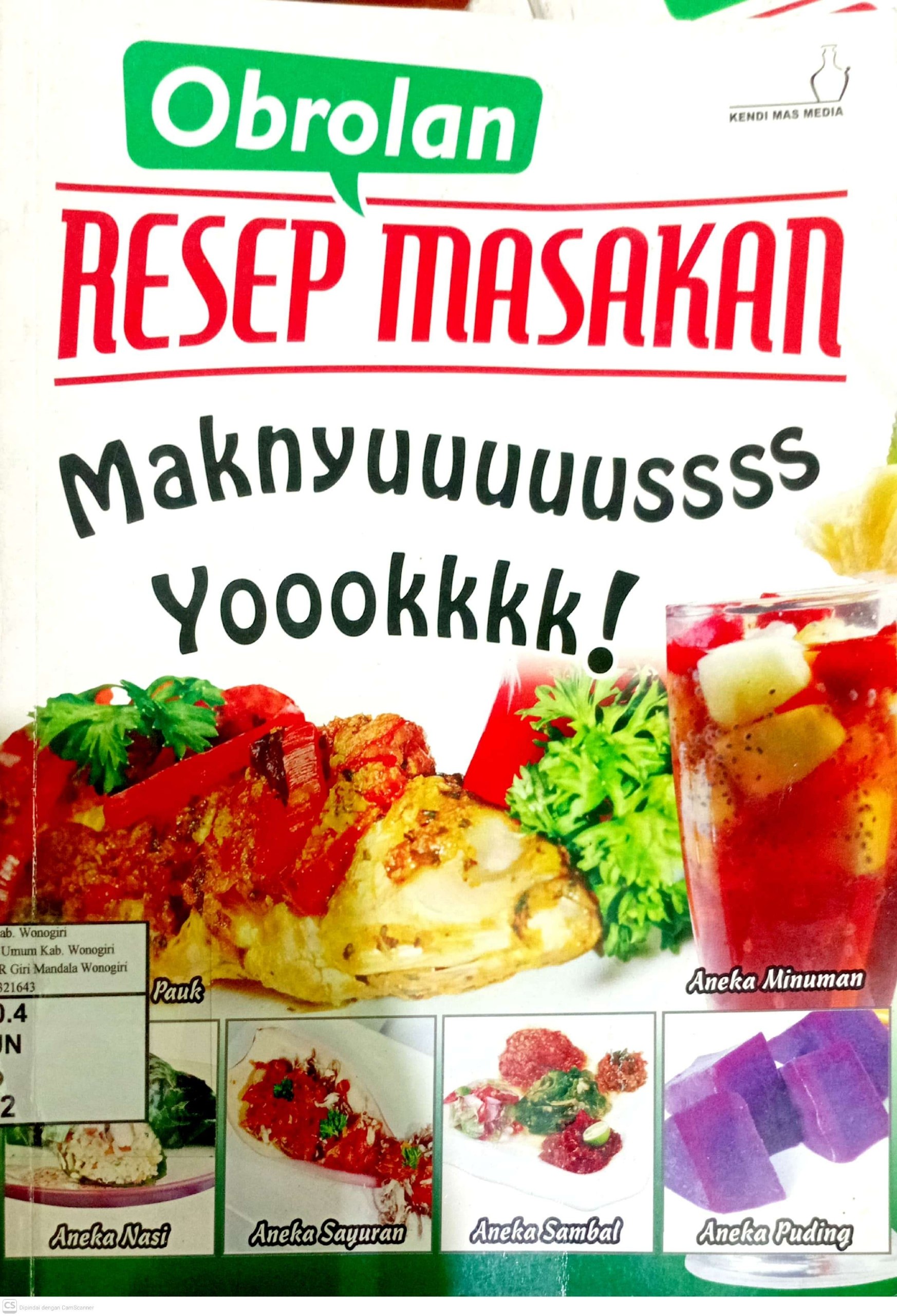 Obrolan Resep Masakan Maknyuuuuus Yoookkkk