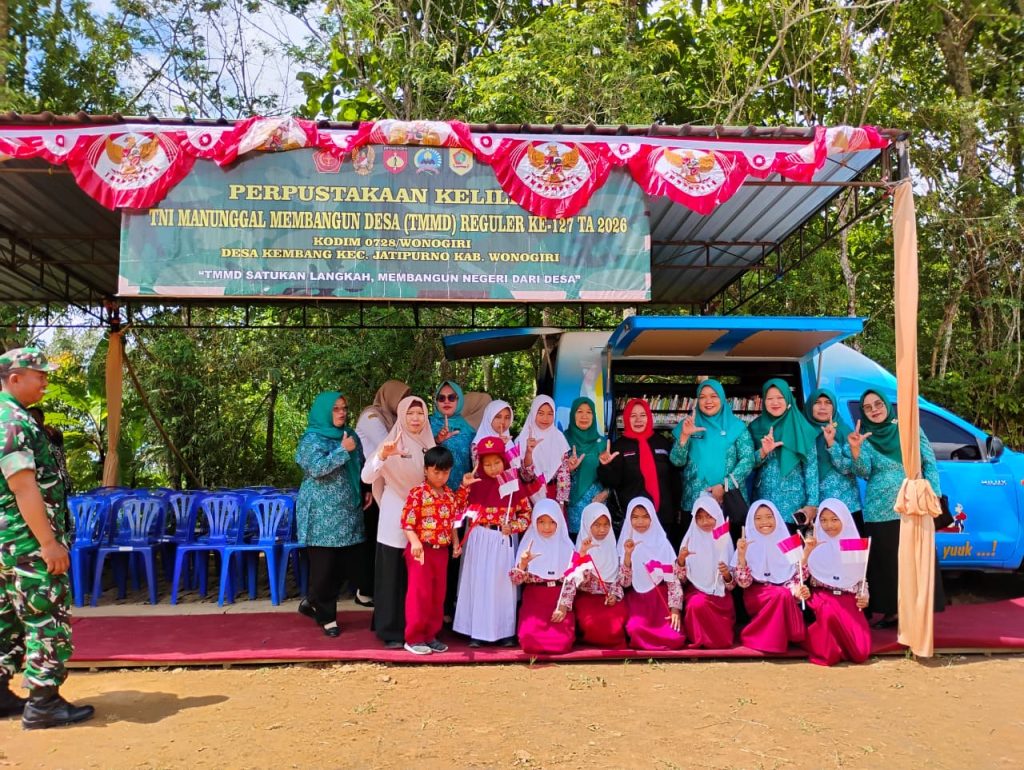 Perpustakaan Keliling Hadir Dukung TMMD Sengkuyung Tahap II Tahun 2026 di Desa Hargantoro