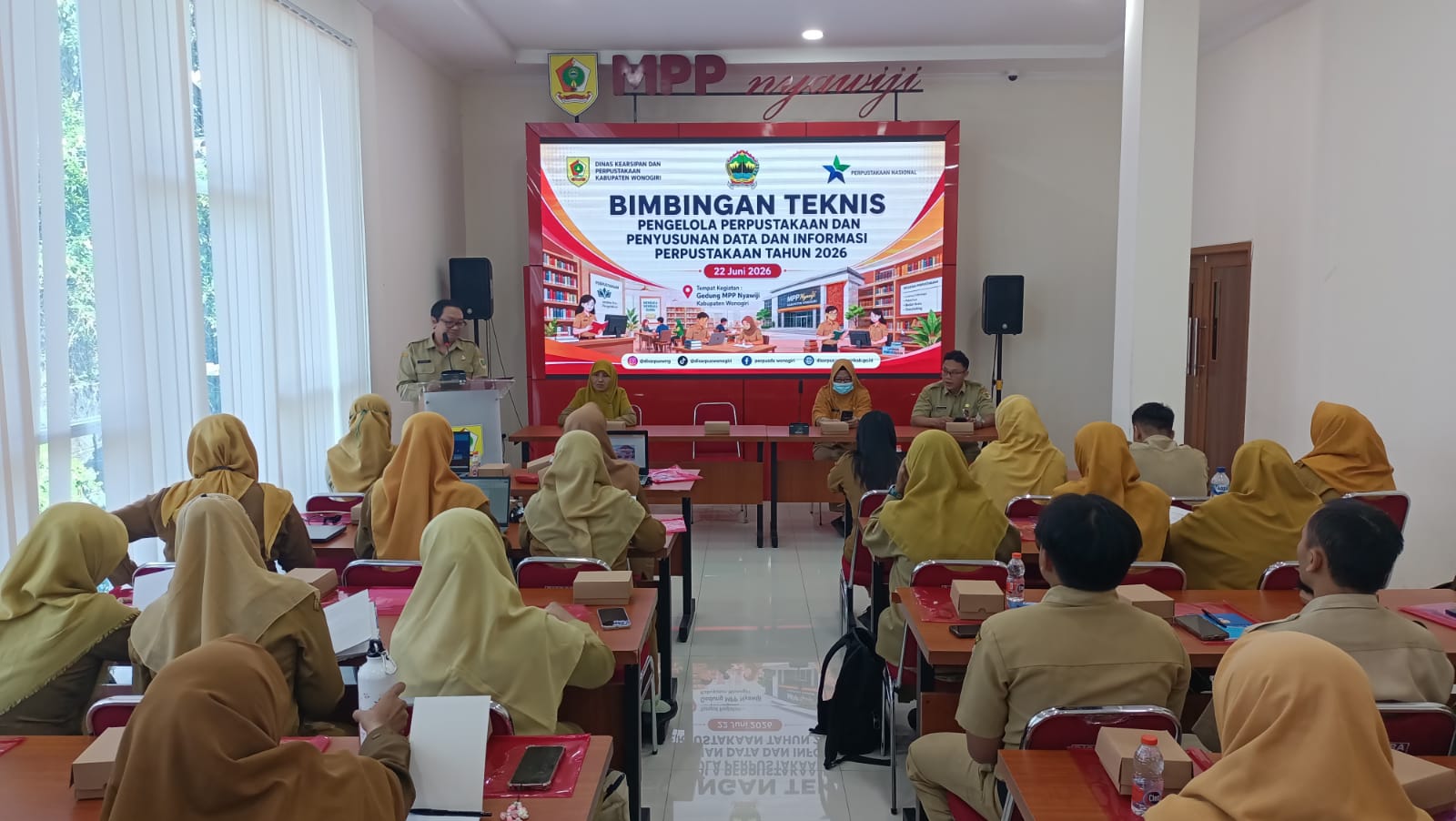 Bimtek Pengelolaan Perpustakaan Sekolah dan Penyusunan Data dan Informasi Perpustakaan Tahun 2026 Tingkat Kabupaten Wonogiri
