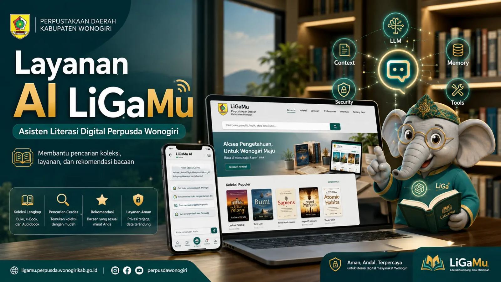 Perpusda Wonogiri Hadirkan Layanan AI untuk Mendukung Literasi Digital Perpusda Wonogiri