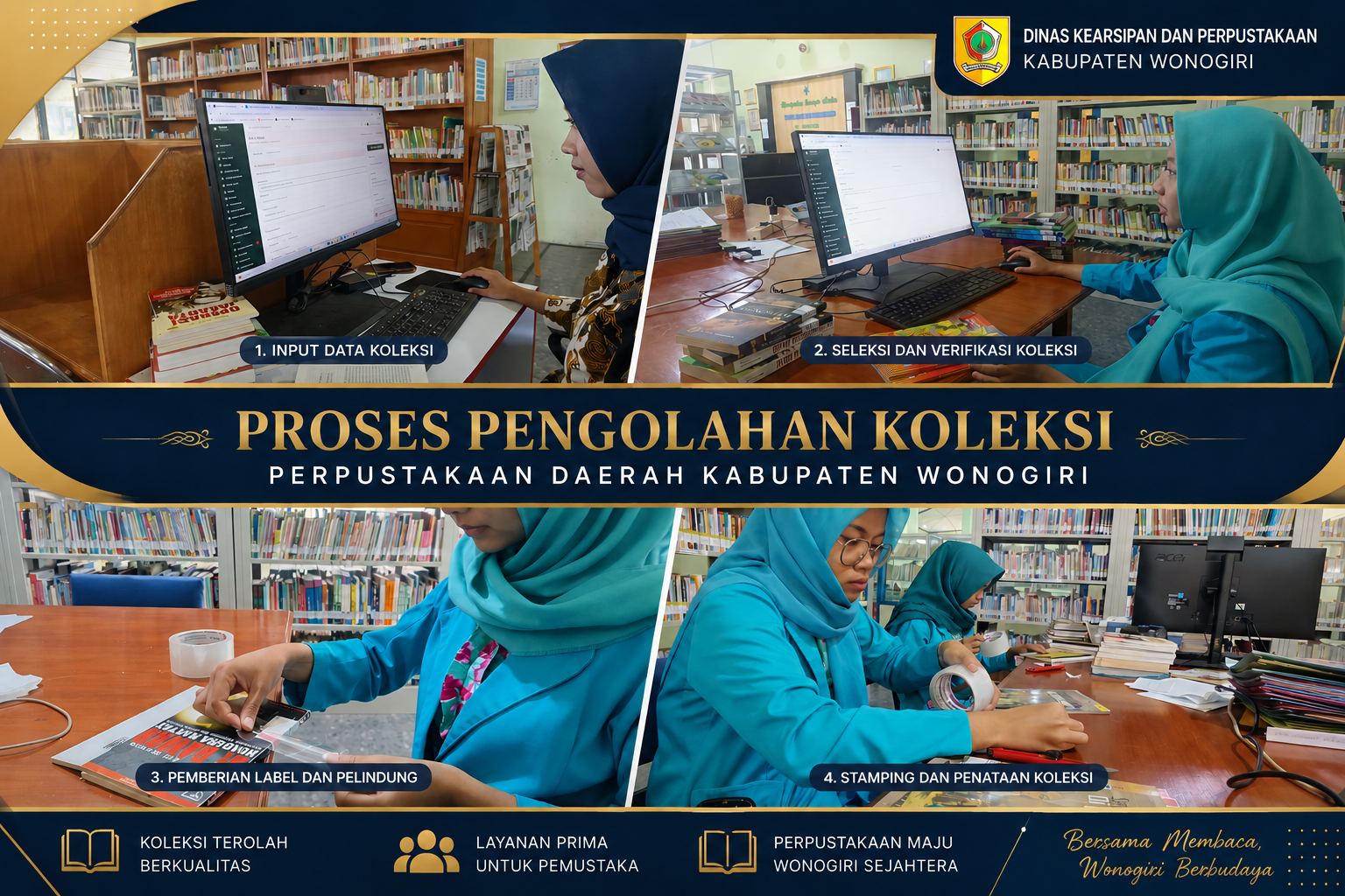 Pengolahan Koleksi dan Otomasi Perpustakaan Terus Dimaksimalkan, Tingkatkan Kualitas Layanan bagi Pemustaka